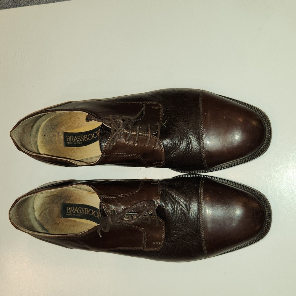Men's Size 12M Brown Leather dress shoes